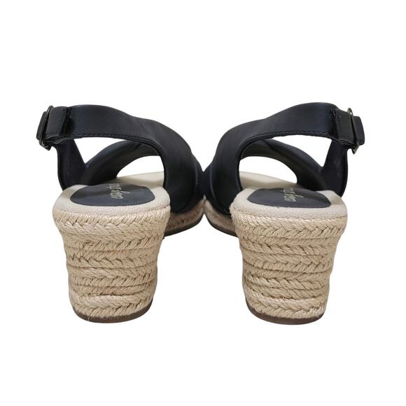 Easy Street Women Maureen Slingback Espadrille Sandals Size US 8.5M Navy Blue - Picture 4 of 6